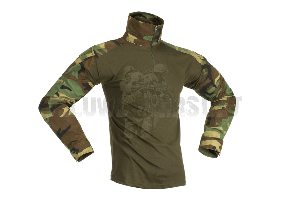 Combat Shirt - Woodland-0