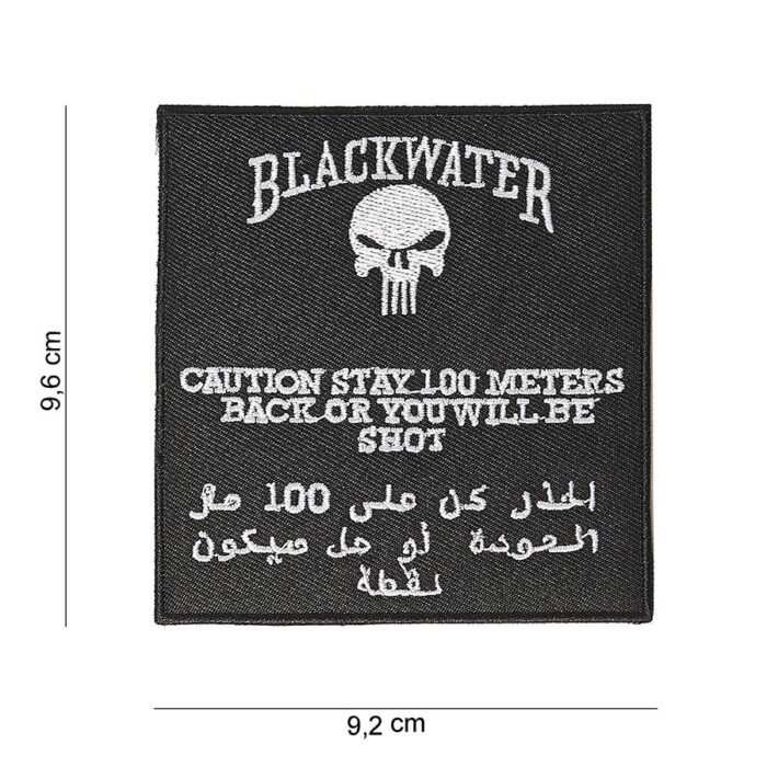 EMBLEEM STOF BLACKWATER 100 MTR ZONDER KLITTEBAND-0