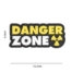 Embleem 3D PVC Danger Zone geel-0