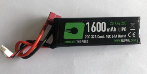 Nuprol Battery - Lipo Stick Deans - 7.4V - 1600mah-0